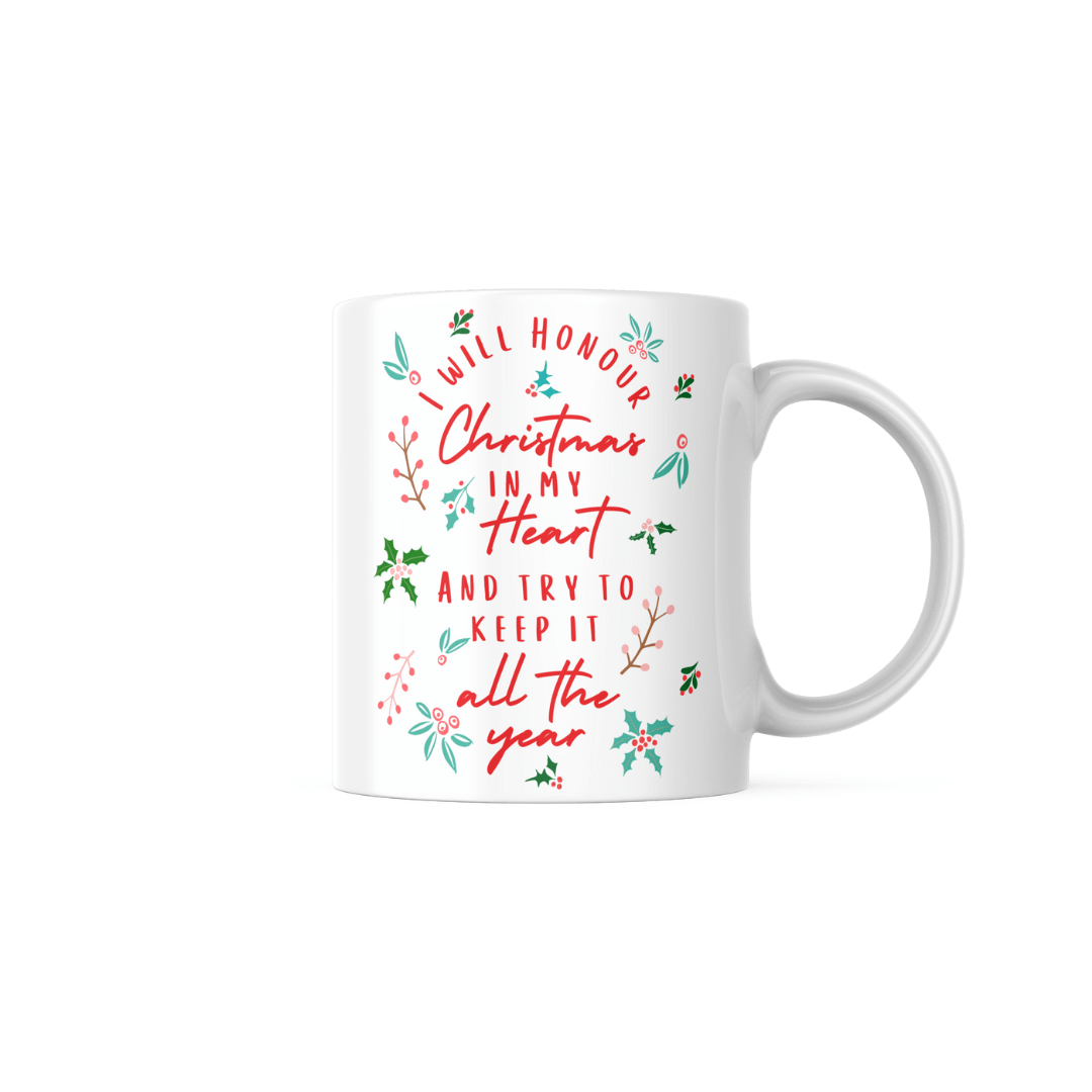 Honour Xmas Bone China Mug