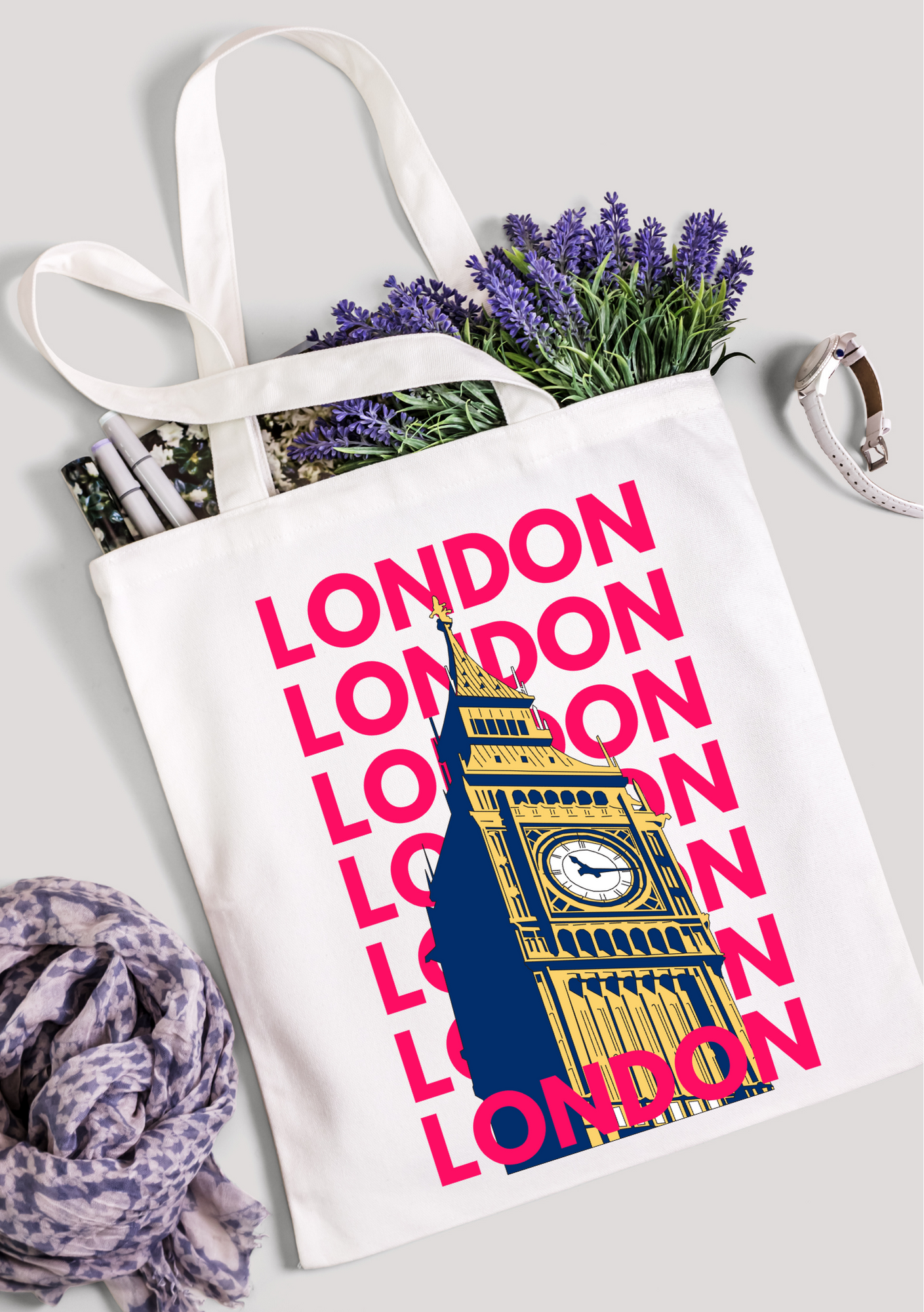 London Big Ben tote bag