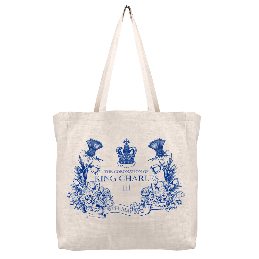 King Charles Blue Tote Bag-EU