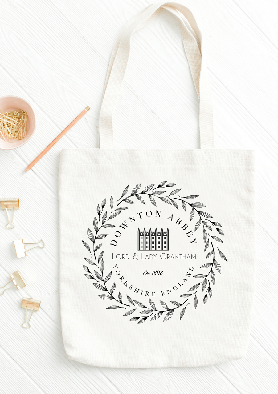 Lord and lady grantham downton abbey tote bag