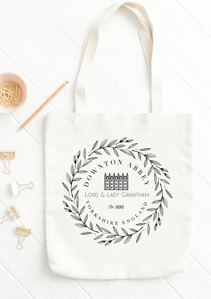 Lord and lady grantham downton abbey tote bag