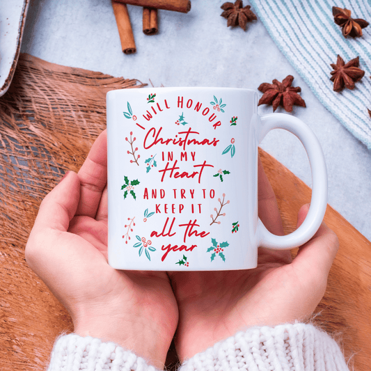 Honour Xmas Bone China Mug