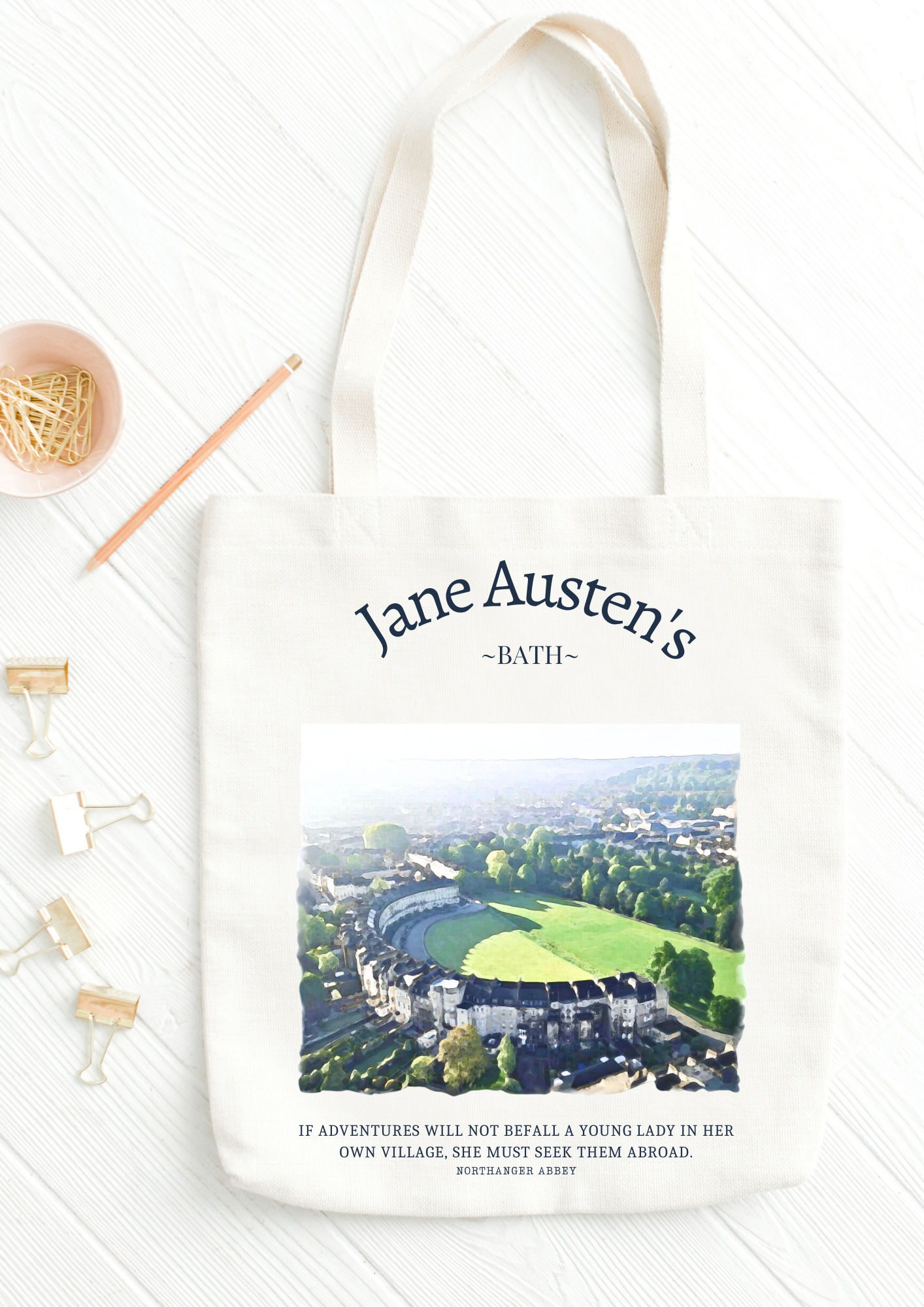 Jane Austen's Bath Tote Bag