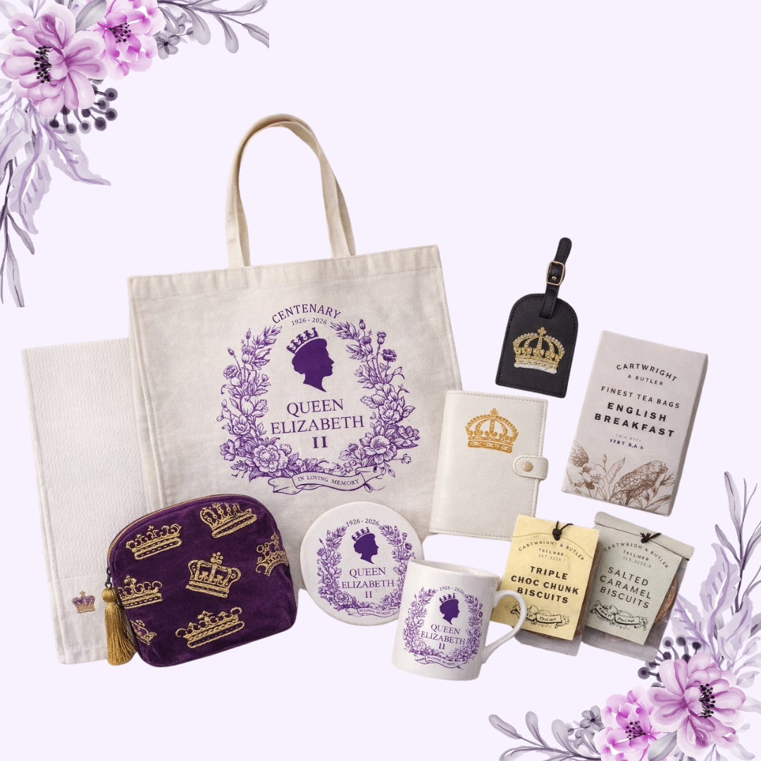 Premium QEII Centenary Gift Set - Purple