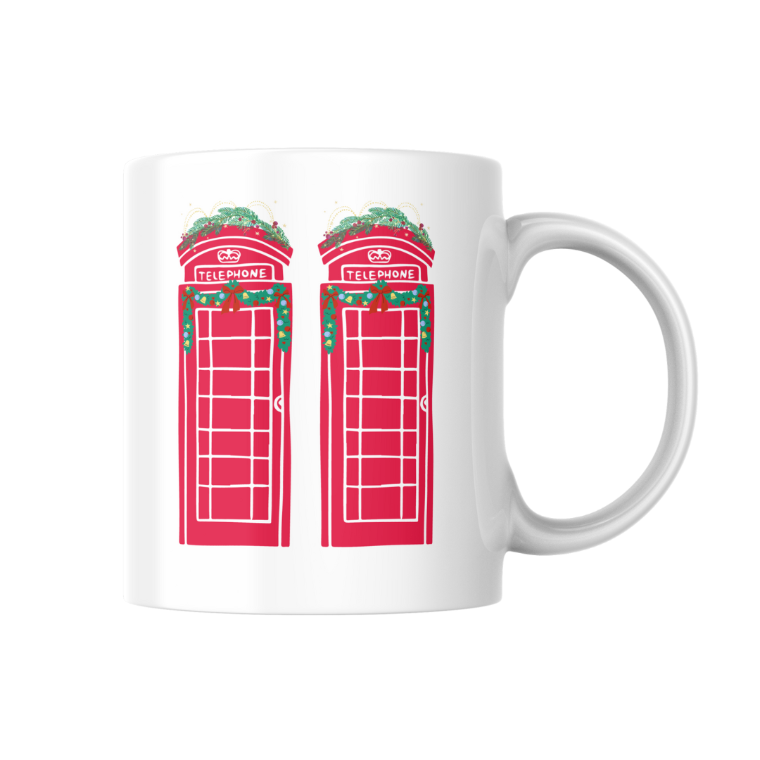 Phone Box Bone China Mug