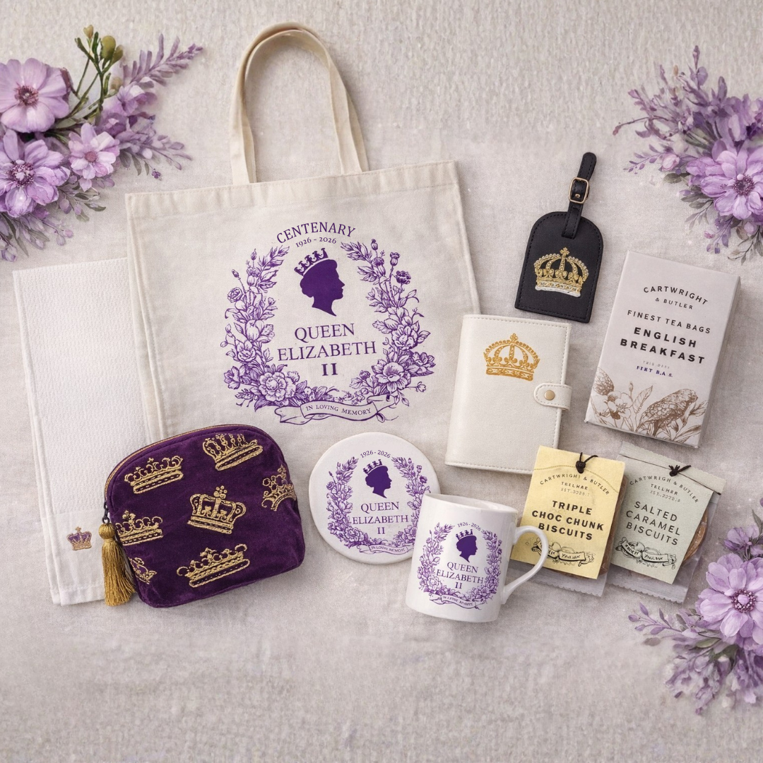 Premium QEII Centenary Gift Set - Purple