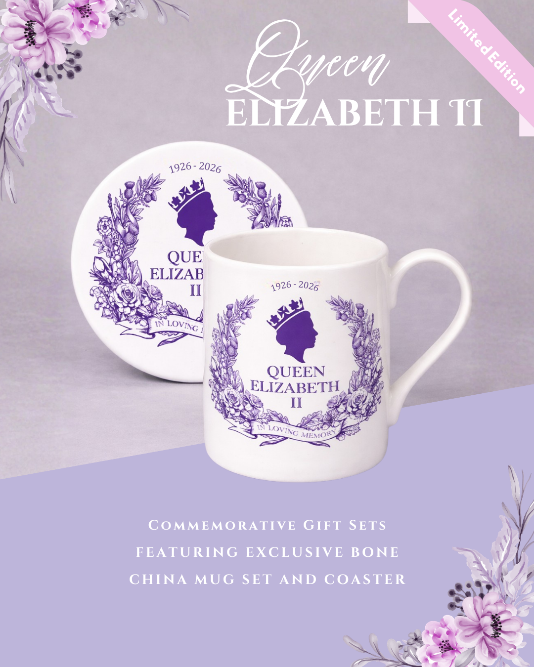 Premium QEII Centenary Gift Set - Purple