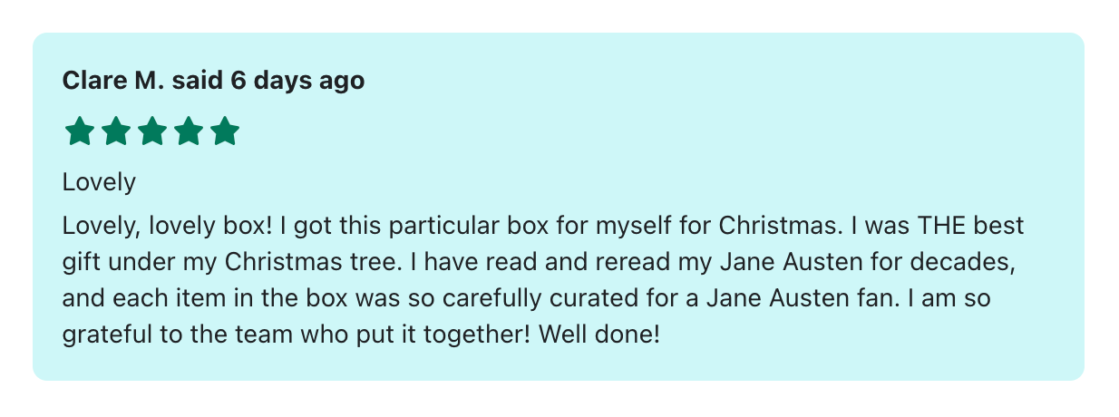 Jane Austen Gift Box-Premium