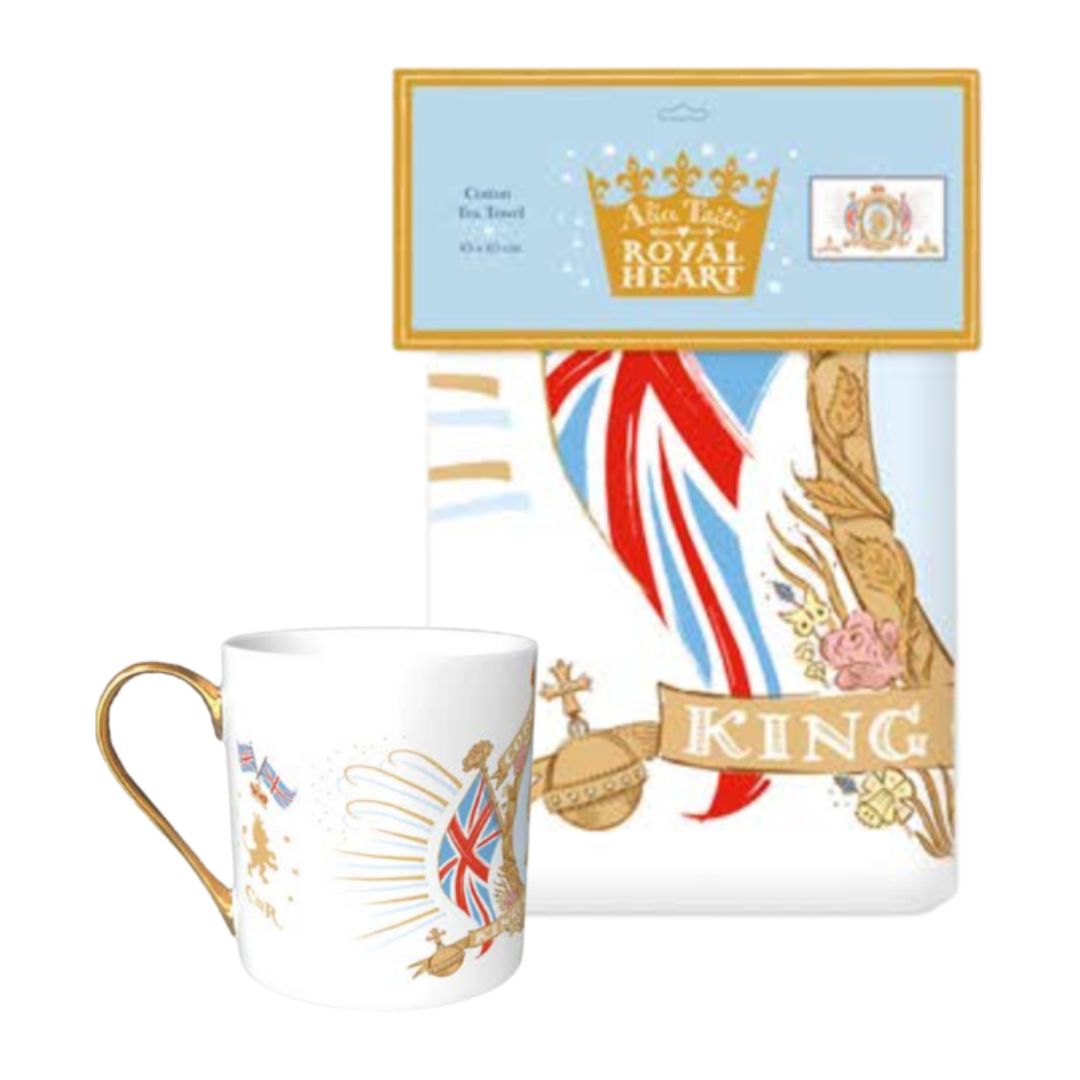 Royal Crest Mug & Tea Towel Set