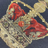 Queen's Crown Tapestry Tote Bag (Black)