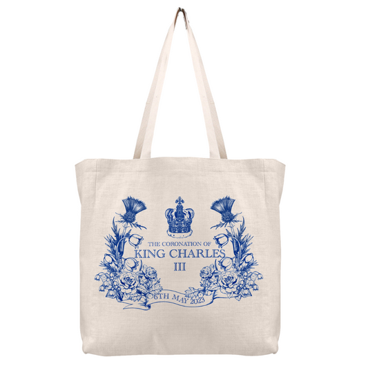 King Charles Blue Tote Bag-EU