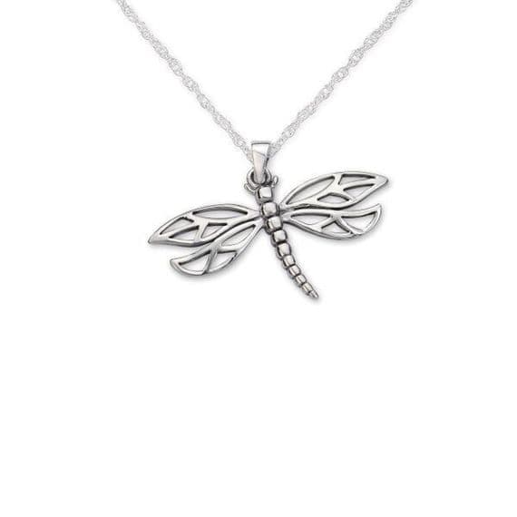Outlander Inspired Dragonfly Silver Pendant